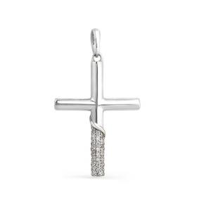 Подвеска из белого золота Мастер Бриллиант 05M8-341 с бриллиантом 05M8-341 фото