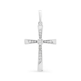 Подвеска из белого золота Мастер Бриллиант 05M8-357 с бриллиантом 05M8-357 фото