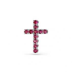 Подвеска из белого золота Мастер Бриллиант 05M8-391-03 с рубином 05M8-391-03 фото