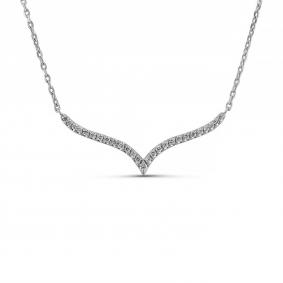 Колье из белого золота ERA Jewellery 06-03353-03-001-07-03 с бриллиантом 06-03353-03-001-07-03 фото