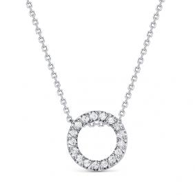 Серебряное колье АЛЬКОР 06-1437/00КЦ-00 с фианитом 06-1437/00КЦ-00 фото