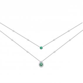 Серебряное колье АЛЬКОР 06-1443/00АГ-00 с агатом 06-1443/00АГ-00 фото