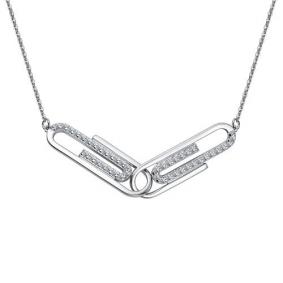 Серебряное колье АЛЬКОР 06-2281/00КЦ-00 с фианитом 06-2281/00КЦ-00 фото