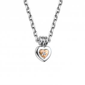 Серебряное колье АЛЬКОР с золотой накладкой и бриллиантом 06-3007/000Б-00 06-3007/000Б-00 фото