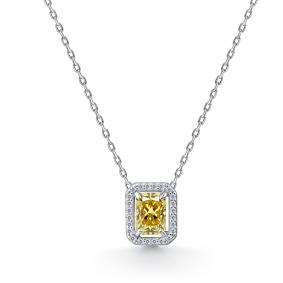 Серебряное колье АЛЬКОР с бриллианитом и фианитом 06-4769/0БТ6-00 06-4769/0БТ6-00 фото