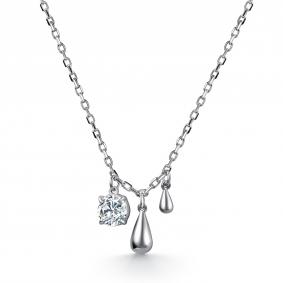 Серебряное колье АЛЬКОР 06-4840/00КЦ-00 с фианитом 06-4840/00КЦ-00 фото