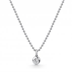 Серебряное колье АЛЬКОР 06-4905/00КЦ-00 с фианитом 06-4905/00КЦ-00 фото
