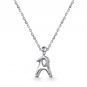 Серебряное колье АЛЬКОР 06-4957/00КЦ-00 с фианитом 06-4957/00КЦ-00 фото