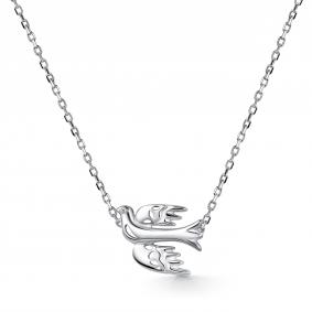 Серебряное колье АЛЬКОР 06-4958/00КЦ-00 с фианитом 06-4958/00КЦ-00 фото