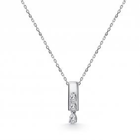 Серебряное колье АЛЬКОР 06-5095/00КЦ-00 с фианитом 06-5095/00КЦ-00 фото