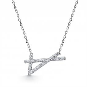 Серебряное колье АЛЬКОР 06-5637/00КЦ-00 с фианитом 06-5637/00КЦ-00 фото