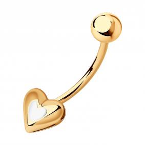 Золотой пирсинг в пупок SOKOLOV 060208 060208 фото