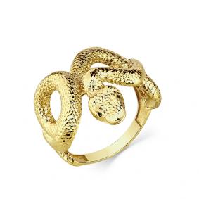 Кольцо Символ года Змея из лимонного золота Мастер Бриллиант с фианитом 06M001-0728-0005-020 06M001-0728-0005-020 фото