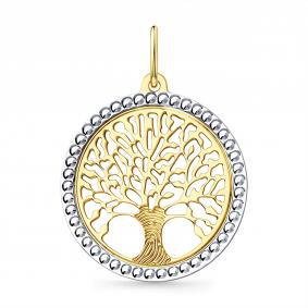 Подвеска из лимонного золота Мастер Бриллиант 06M010-0298-2100-021 06M010-0298-2100-021 фото