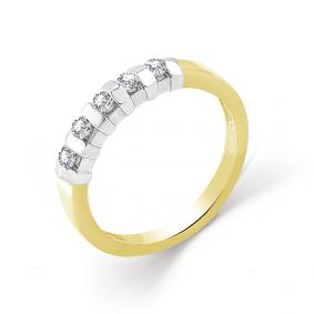 Кольцо из лимонного золота Мастер Бриллиант 06M1-104-492 с бриллиантом 06M1-104-492 фото