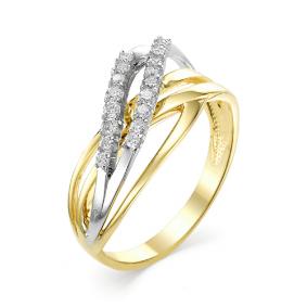 Кольцо из лимонного золота Мастер Бриллиант 06M1-106-474 с бриллиантом 06M1-106-474 фото