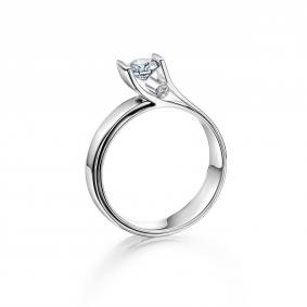 Кольцо из лимонного золота Мастер Бриллиант 06M1-106-483/1 с бриллиантом 06M1-106-483/1 фото