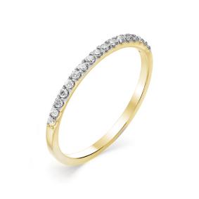 Кольцо из лимонного золота Мастер Бриллиант 06M1-106-519/1 с бриллиантом 06M1-106-519/1 фото