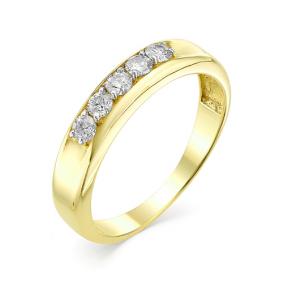 Кольцо из лимонного золота Мастер Бриллиант 06M1-106-525 с бриллиантом 06M1-106-525 фото