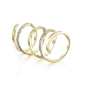 Кольцо из лимонного золота Мастер Бриллиант 06M1-106-597 с бриллиантом 06M1-106-597 фото