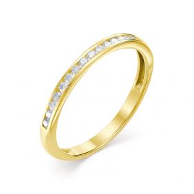 Кольцо из лимонного золота Мастер Бриллиант 06M1-106-602/2 с бриллиантом 06M1-106-602/2 фото