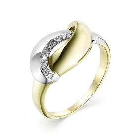 Кольцо из лимонного золота Мастер Бриллиант 06M1-106-908 с бриллиантом 06M1-106-908 фото