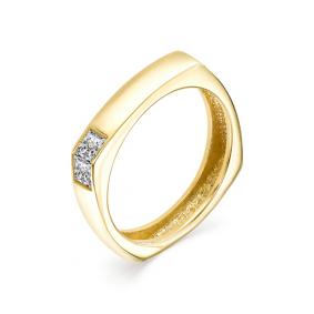 Кольцо из лимонного золота Мастер Бриллиант 06M1-106-937 с бриллиантом 06M1-106-937 фото