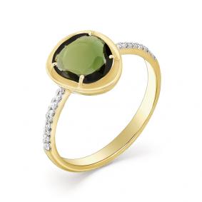 Кольцо из лимонного золота Мастер Бриллиант 06M1-107-378-18 с бриллиантом 06M1-107-378-18 фото