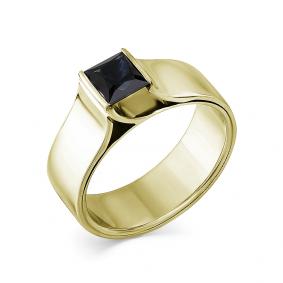 Кольцо из лимонного золота Мастер Бриллиант 06M1-107-492-02 с сапфиром 06M1-107-492-02 фото
