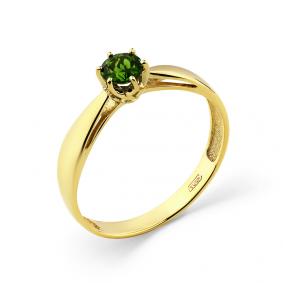 Кольцо из лимонного золота Мастер Бриллиант с хромдиопсидом 06M1-307254-00-37 06M1-307254-00-37 фото