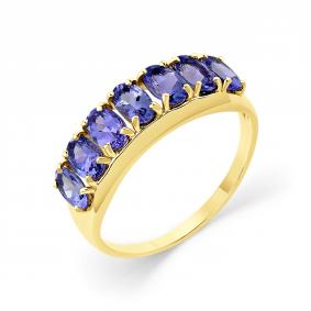 Кольцо из лимонного золота Мастер Бриллиант 06M1-307293-00-31 с танзанитом 06M1-307293-00-31 фото