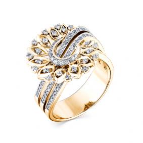 Кольцо из лимонного золота Мастер Бриллиант 06M1-307878-00-00 с бриллиантом 06M1-307878-00-00 фото