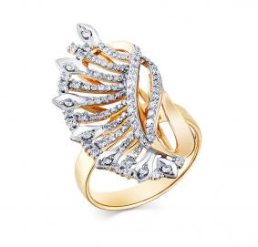 Кольцо из лимонного золота Мастер Бриллиант 06M1-307880-00-00 с бриллиантом 06M1-307880-00-00 фото