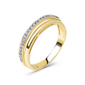 Кольцо из лимонного золота Мастер Бриллиант 06M1-308138-00-00 с бриллиантом 06M1-308138-00-00 фото