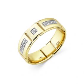 Кольцо из лимонного золота Мастер Бриллиант 06M1-308352-00-00 с бриллиантом 06M1-308352-00-00 фото