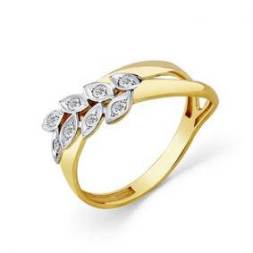 Кольцо из лимонного золота Мастер Бриллиант 06M1-308547-00-00 с бриллиантом 06M1-308547-00-00 фото