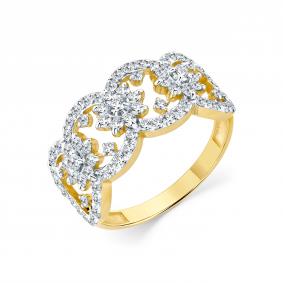 Кольцо из лимонного золота Мастер Бриллиант 06M1-309272-00-00 с бриллиантом 06M1-309272-00-00 фото