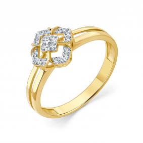 Кольцо из лимонного золота Мастер Бриллиант 06M1-309282-00-70 с бриллиантом 06M1-309282-00-70 фото