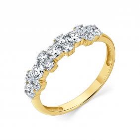 Кольцо из лимонного золота Мастер Бриллиант 06M1-309304-00-00 с бриллиантом 06M1-309304-00-00 фото