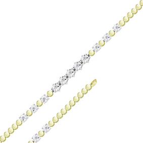 Браслет из лимонного золота Мастер Бриллиант 06M10-319 с бриллиантом 06M10-319 фото