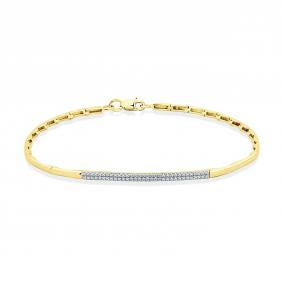 Браслет из лимонного золота Мастер Бриллиант 06M10-320348-00-00 с бриллиантом 06M10-320348-00-00 фото