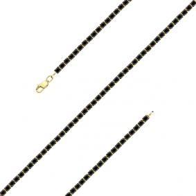 Браслет из лимонного золота Мастер Бриллиант 06M10-320362-06-48 с чёрным бриллиантом 06M10-320362-06-48 фото