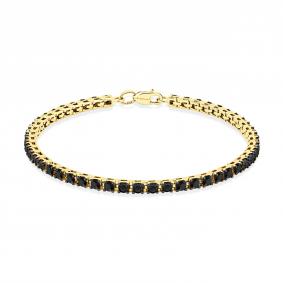 Браслет из лимонного золота Мастер Бриллиант 06M10-320362-07-48 с чёрным бриллиантом 06M10-320362-07-48 фото