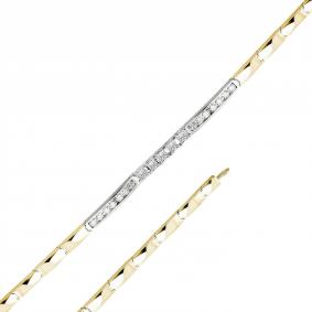 Браслет из лимонного золота Мастер Бриллиант 06M10-320377-00-00 с бриллиантом 06M10-320377-00-00 фото