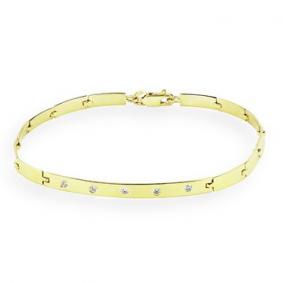 Браслет из лимонного золота Мастер Бриллиант 06M10-320384-01-00 с бриллиантом 06M10-320384-01-00 фото