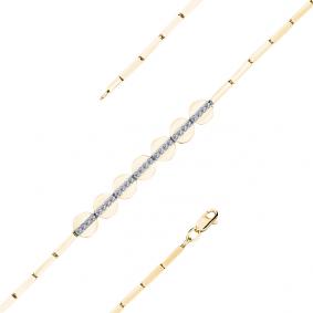 Браслет из лимонного золота Мастер Бриллиант 06M10-320395-00-00 с бриллиантом 06M10-320395-00-00 фото