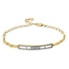 Браслет из лимонного золота Мастер Бриллиант 06M10-320403-00-00 с бриллиантом 06M10-320403-00-00 фото