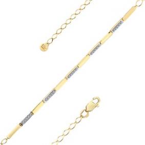 Браслет из лимонного золота Мастер Бриллиант 06M10-320406-00-00 с бриллиантом 06M10-320406-00-00 фото