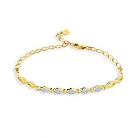 Браслет из лимонного золота Мастер Бриллиант 06M10-320415-00-00 с бриллиантом 06M10-320415-00-00 фото