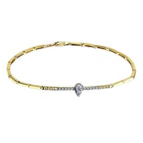 Браслет из лимонного золота Мастер Бриллиант 06M10-320425-00-00 с бриллиантом 06M10-320425-00-00 фото